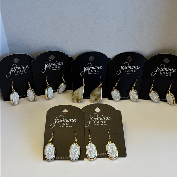 Jasmine Lane Marble Earrings Bundle 7 Pairs